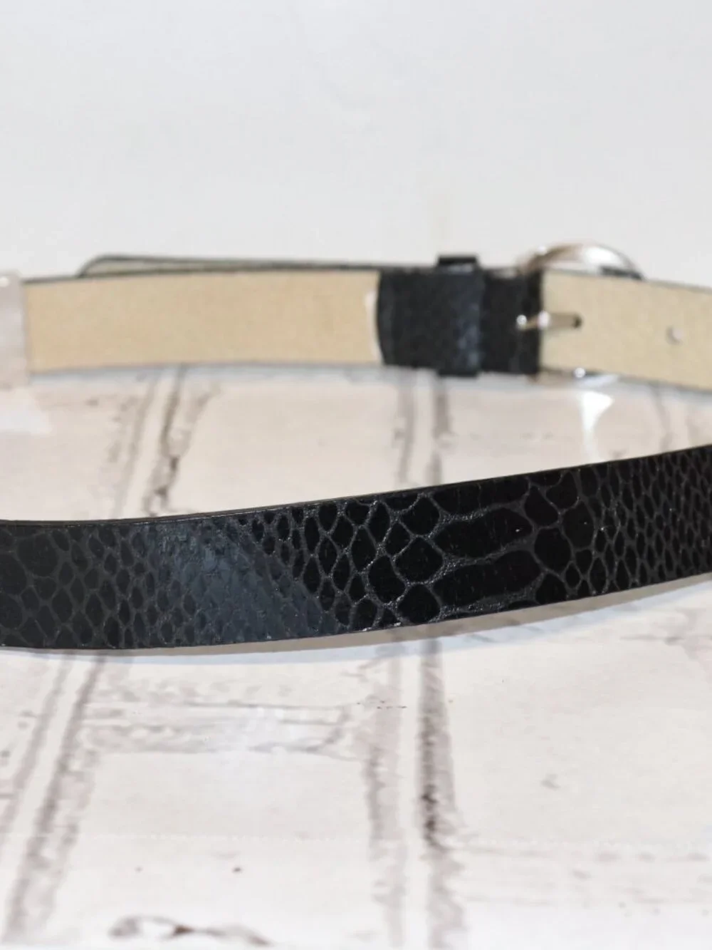 ✨ Nine West Black Textured Belt • Women’s Small ✨ Classic Nine West black belt